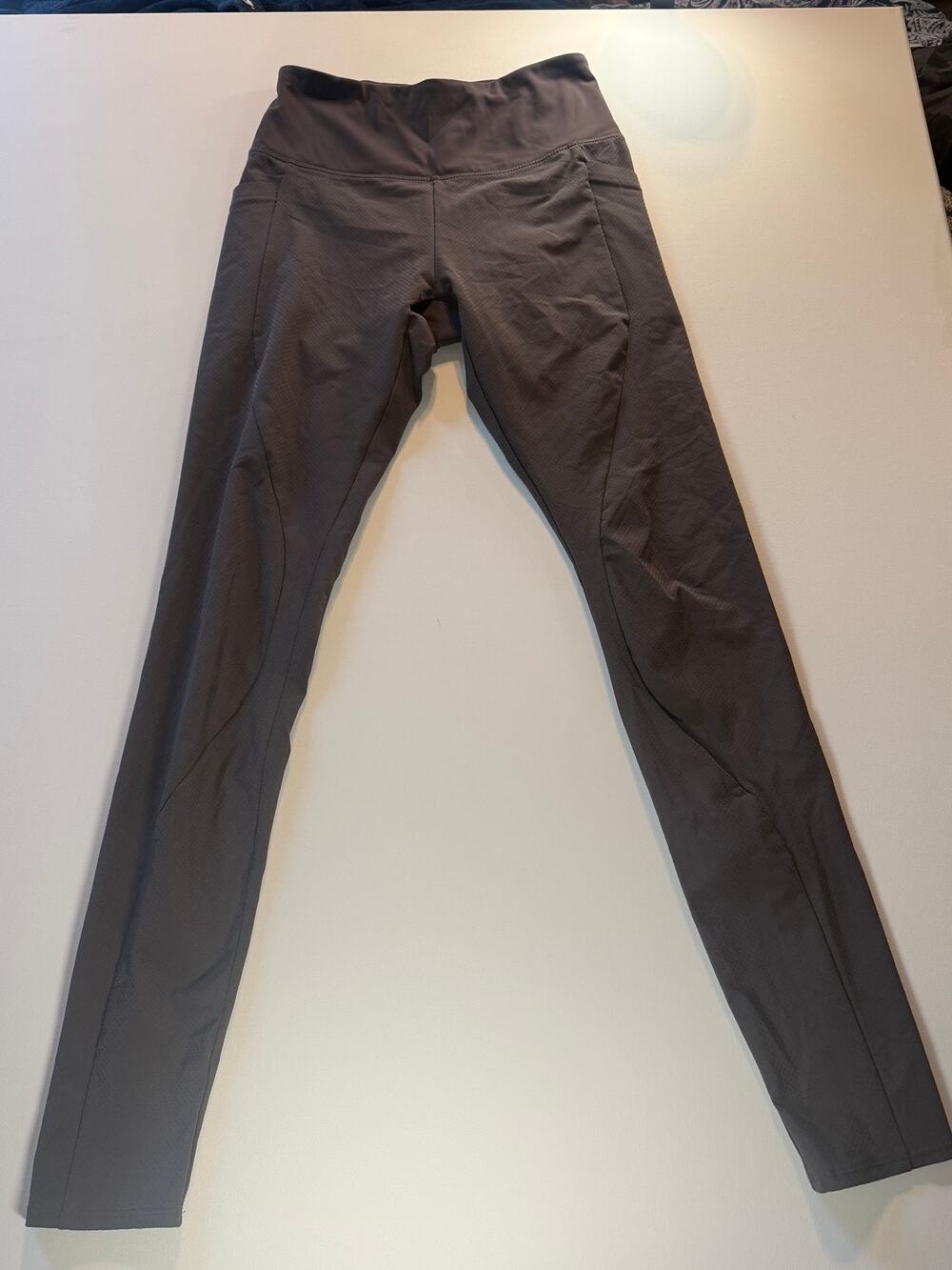 Athleta Quest Hybrid Tights Khaki Gray Womens Size 0